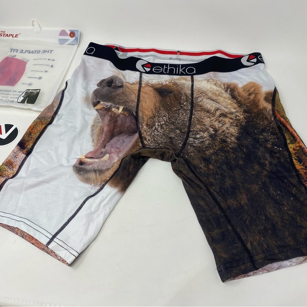 Ethika Men’s Grizzly Bear Underwear - Large (33-35) - NEW!